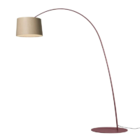 Foscarini Twiggy Wood LED-Stehleuchte Burgundy Rot