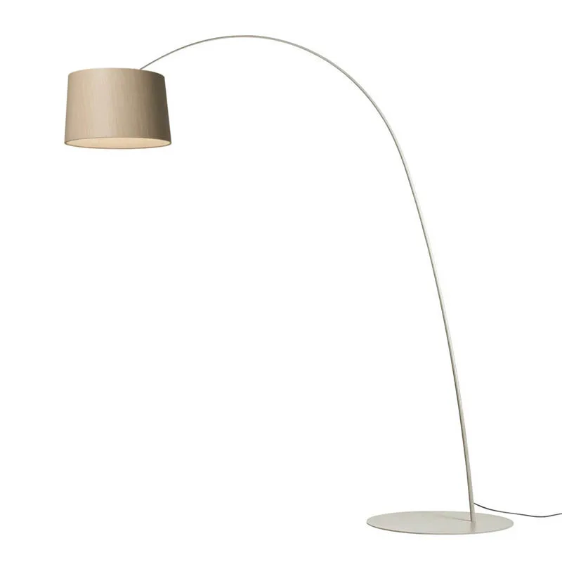 Foscarini Twiggy Wood LED-Stehleuchte grau