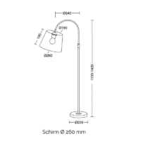 Holtkötter Boyleuchte Stehleuchte Ø 26 cm – Bild 9