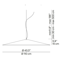 Luceplan Koinè Ø 110 cm LED-Pendelleuchte – Bild 8
