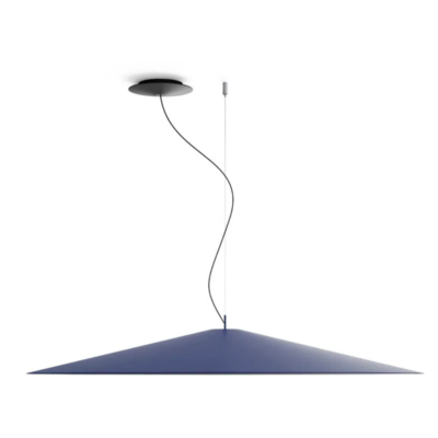Luceplan Koinè Ø 110 cm LED-Pendelleuchte Blau matt