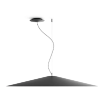 Luceplan Koinè Ø 110 cm LED-Pendelleuchte schwarz matt