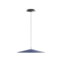 Luceplan Koinè Ø 55 cm LED-Pendelleuchte Blau matt