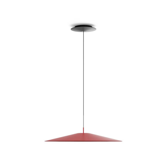 Luceplan Koinè Ø 55 cm LED-Pendelleuchte Rot matt