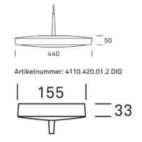 Ribag Arva Pendelleuchte LED Ø 44 cm – Bild 9
