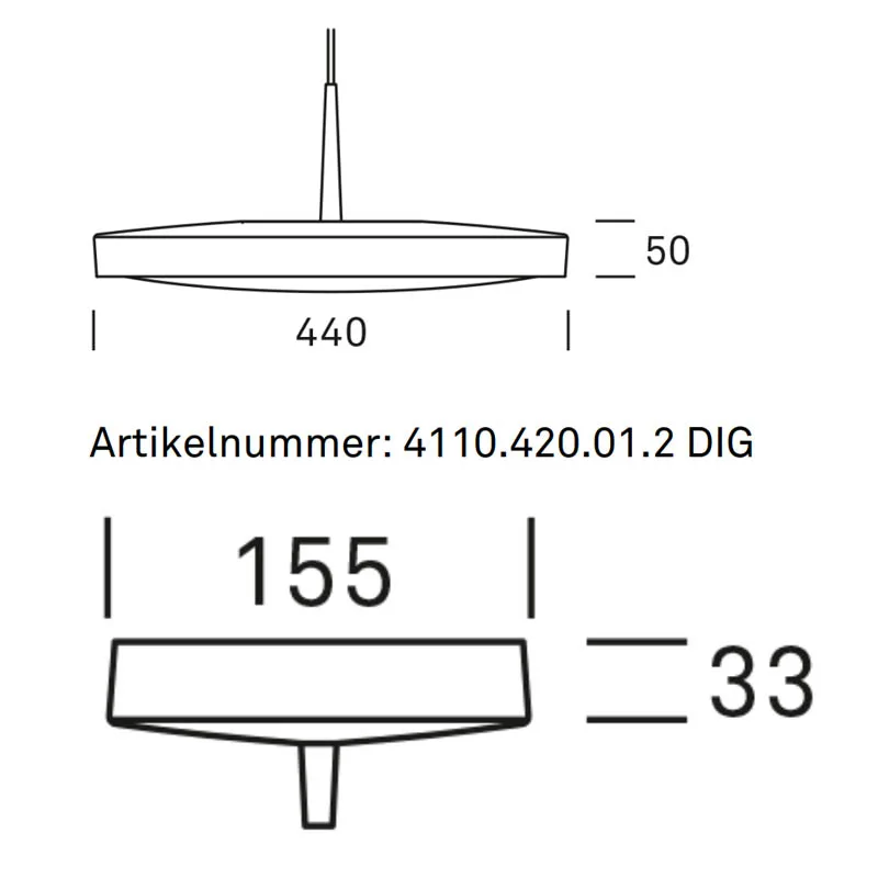 Ribag Arva Pendelleuchte LED Ø 44 cm – Bild 9