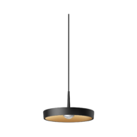 Ribag Kivo 270 Tuneable White LED-Pendelleuchte Pendel Schwarz Wechselblende Sand gold