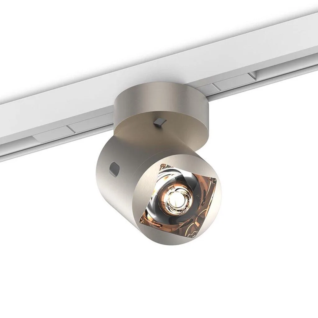 CHRISTOPH c.Jet track LED-Stromschienenstrahler Brushed Nickel 75 Soft Beam