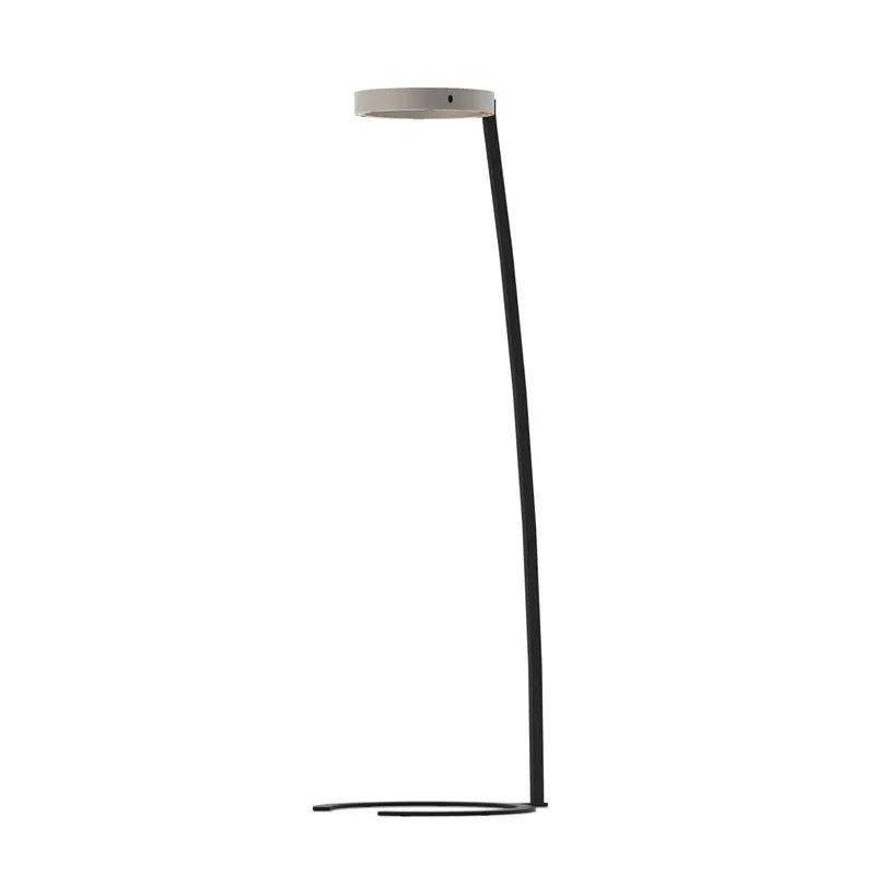 CHRISTOPH c.Space floor LED-Stehleuchte Brushed Nickel Black Black