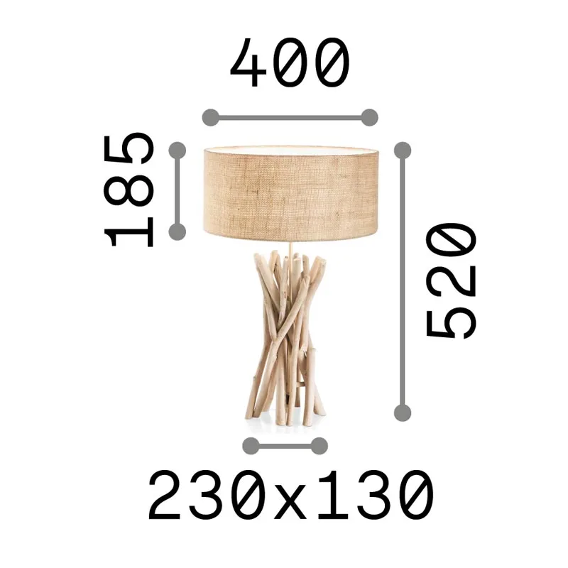 Ideal Lux Driftwood TL1 Tischleuchte – Bild 3