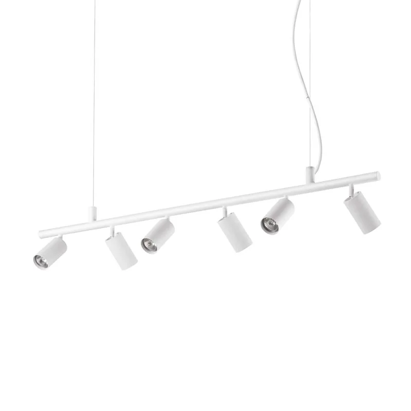 Ideal Lux Dynamite Deckenstrahler Pendelleuchte 6-flammig weiss