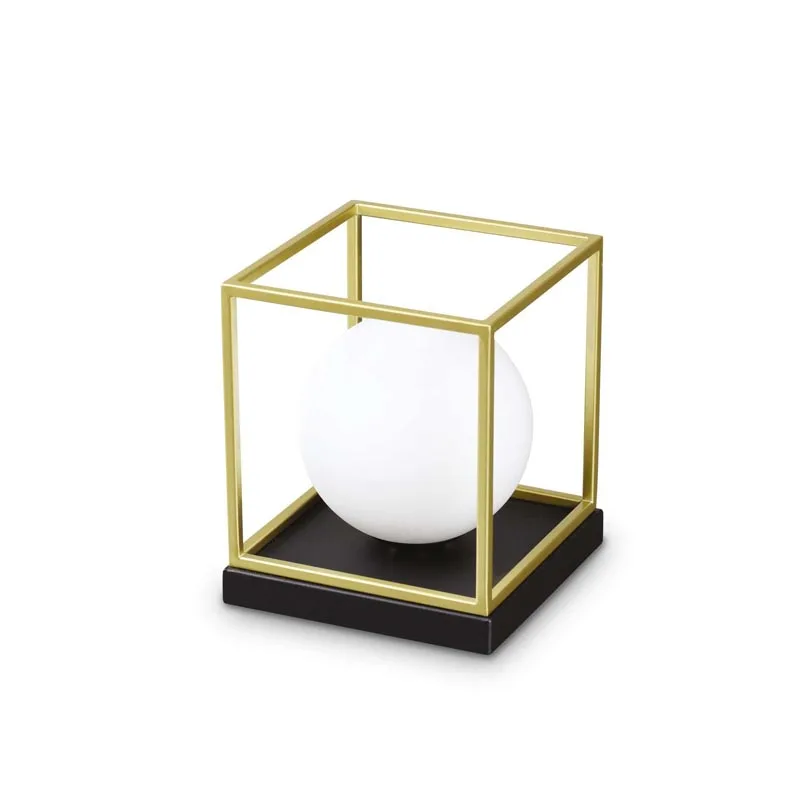 Ideal Lux Lingotto TL1 Tischleuchte Big Messing