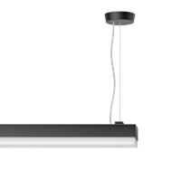 Ribag Metron mit Mikroprisma LED-Pendelleuchte schwarz