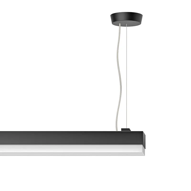 Ribag Metron mit Mikroprisma LED-Pendelleuchte schwarz