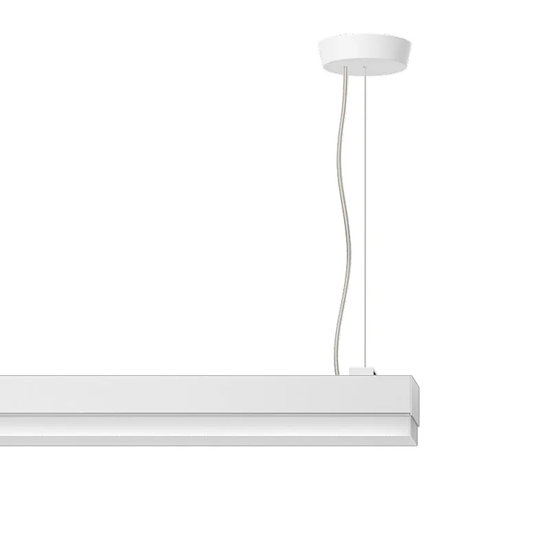 Ribag Metron mit Mikroprisma LED-Pendelleuchte weiss