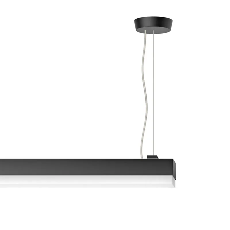 Ribag Metron mit Opaldiffusor LED-Pendelleuchte schwarz