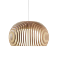 Secto Design Atto 5000 Pendelleuchte Walnussfurnier