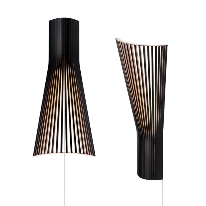 Secto Design Secto 4236 Eck-Wandleuchte schwarz laminiert