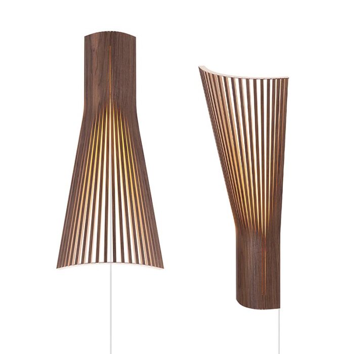 Secto Design Secto 4236 Eck-Wandleuchte Walnussfurnier