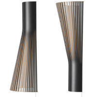 Secto Design Secto Small 4231 Wandleuchte schwarz laminiert