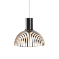 Secto Design Victo Small 4251 Pendelleuchte über dem Esstisch schwarz laminiert
