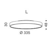 Serien Lighting SLICE² PI Ceiling L Deckenleuchte LED Ø 335 – Bild 9