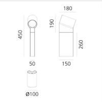 Artemide Oblique LED-Pollerleuchte – Bild 6