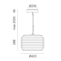 Artemide Slicing 42 LED-Pendelleuchte – Bild 6