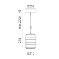 Artemide Slicing 21 LED-Pendelleuchte – Bild 5