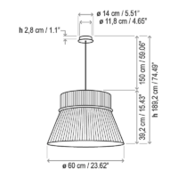 Bover Folie S/60 Pendelleuchte – Bild 6