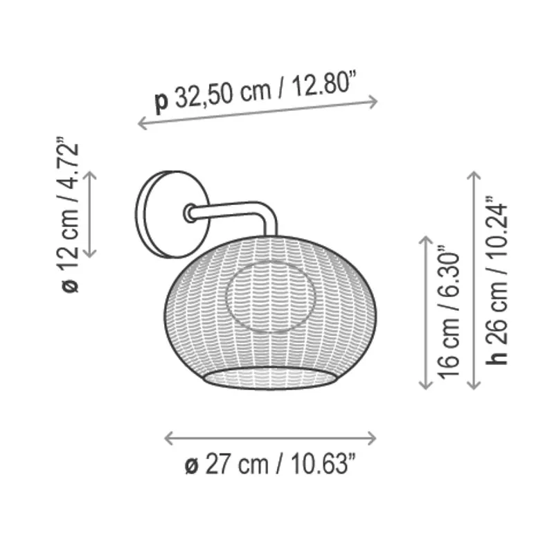 Bover Garota A/01 Outdoor Wandleuchte – Bild 6