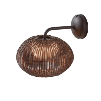 Bover Garota A/01 Outdoor Wandleuchte Grafit Braun