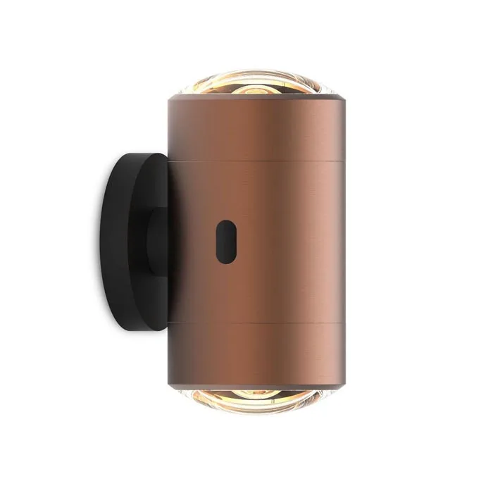 CHRISTOPH c.Jet wall LED-Wandleuchte Brusched Bronze