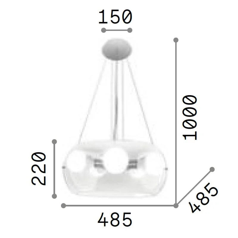 Ideal Lux Audi-10 SP5 Pendelleuchte – Bild 5