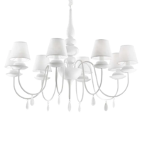 Ideal Lux Blanche Kronleuchter 8-flammig weiss