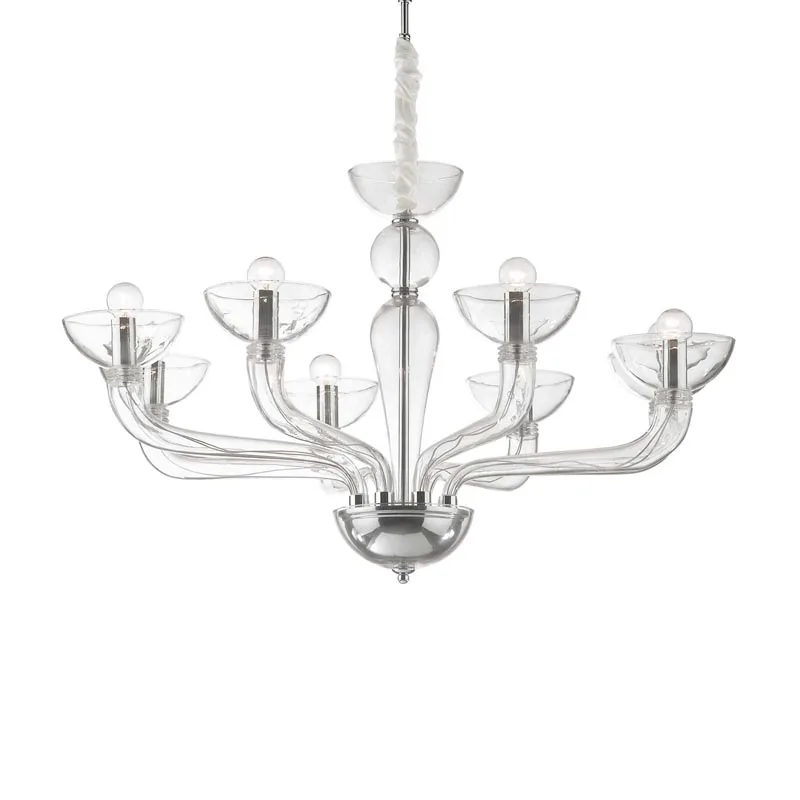 Ideal Lux Casanova Kronleuchter 8-flammig transparent