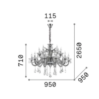 Ideal Lux Colossal Kronleuchter 15-flammig – Bild 7