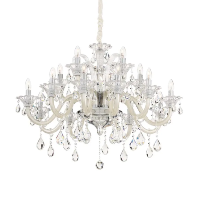 Ideal Lux Colossal Kronleuchter 15-flammig Elfenbein