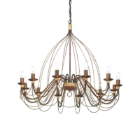Ideal Lux Corte Kronleuchter 12-flammig rost