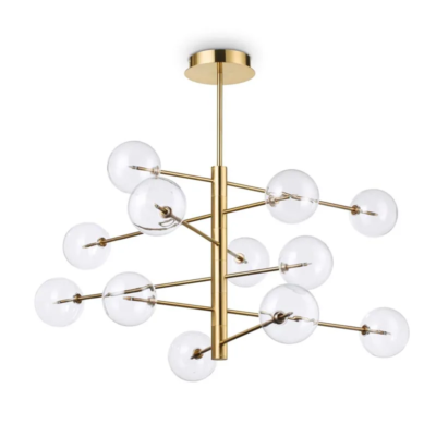 Ideal Lux Equinoxe SP12 Pendelleuchte Messing