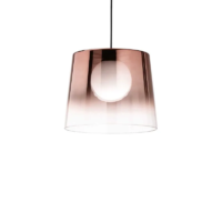 Ideal Lux Fade SP1 Glas Pendelleuchte Kupfer
