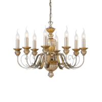 Ideal Lux Firenze Kronleuchter 8-flammig Gold