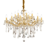 Ideal Lux Florian Kronleuchter 18-flammig gold