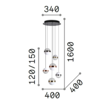 Ideal Lux Galaxy SP6 LED-Pendelleuchte – Bild 5