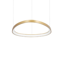 Ideal Lux Gemini LED-Pendelleuchte Ø 61 cm Messing