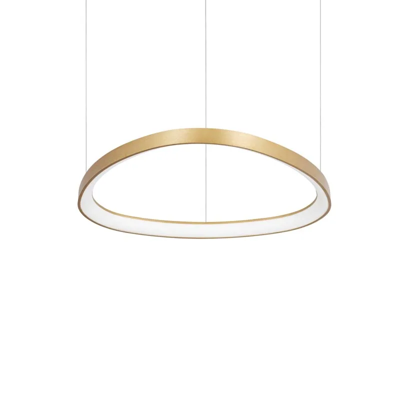 Ideal Lux Gemini LED-Pendelleuchte Ø 61 cm Messing