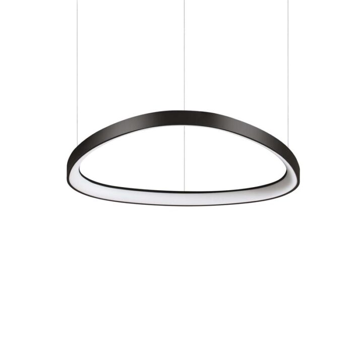 Ideal Lux Gemini LED-Pendelleuchte Ø 61 cm Schwarz