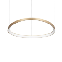 Ideal Lux Gemini LED-Pendelleuchte Ø 81 cm messing