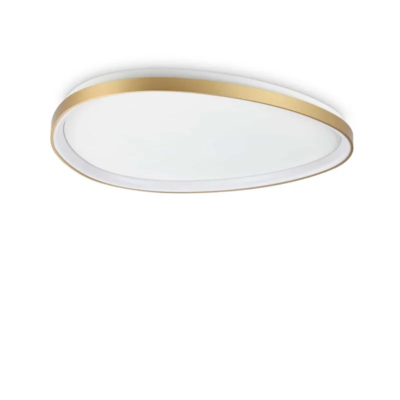 Ideal Lux Gemini LED-Deckenleuchte Ø 61 cm messing