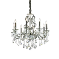 Ideal Lux Gioconda Kronleuchter 8-flammig Silber